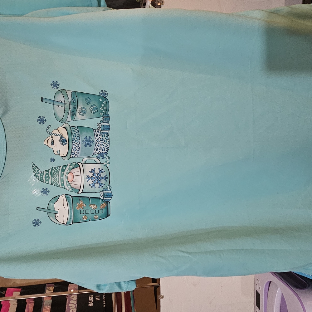 Cozy Winter Mug Graphic Tee - Teal